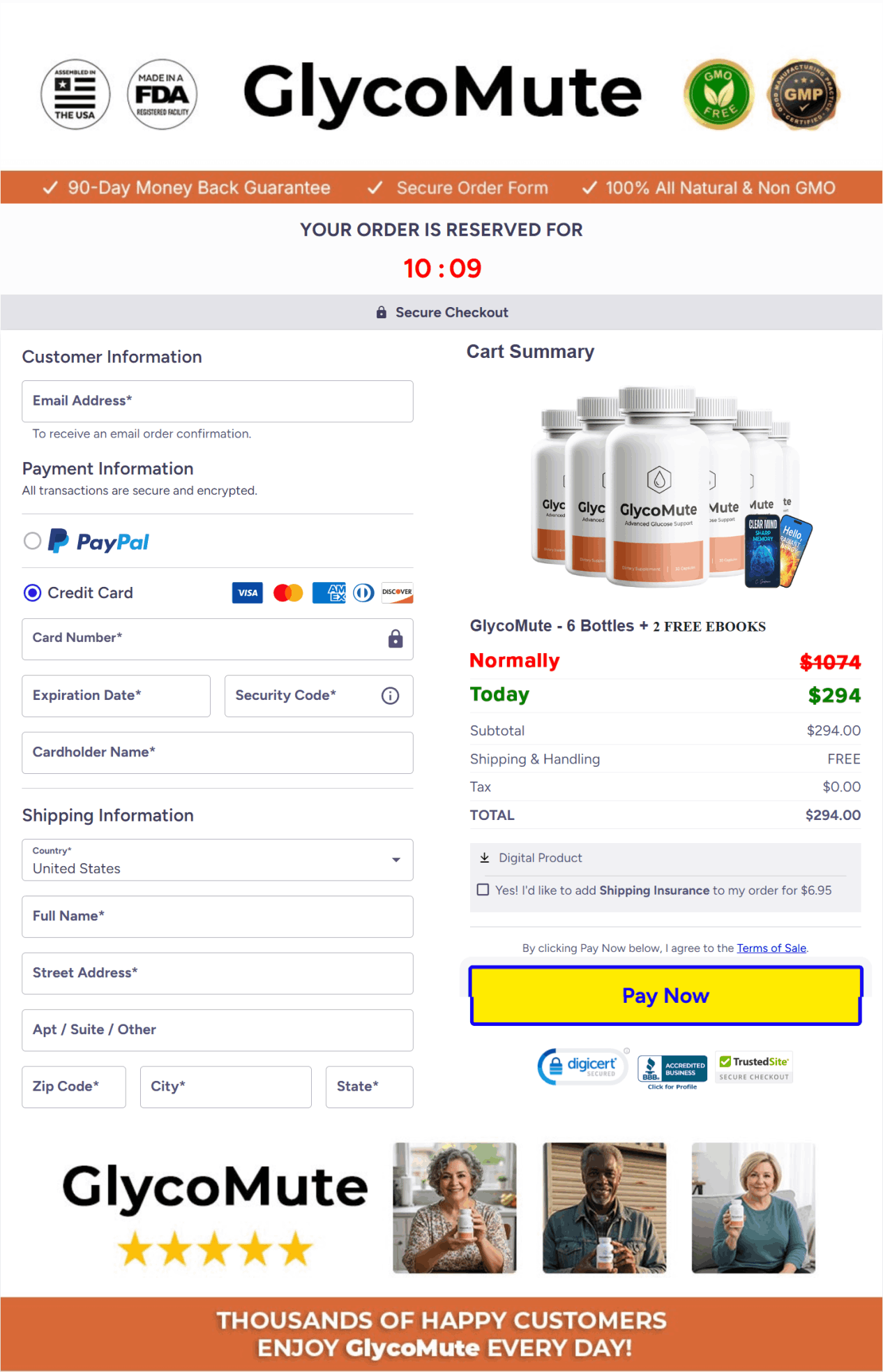 glycomute secure checkout
